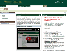 Tablet Screenshot of my.wagner.edu